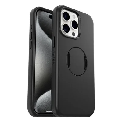 Cover Iphone 15 Pro Symmetry Otter Grip - Black